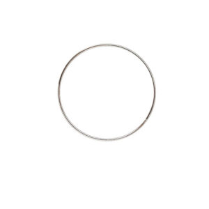 Anello in metallo Pz.1 diametro cm. 10 - Cromo