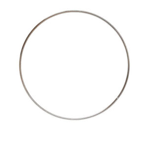 Anello in metallo Pz.1 diametro cm. 16 - Cromo