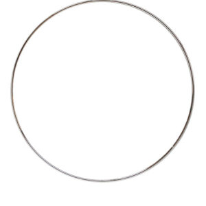 Anello in metallo Pz.1 diametro cm. 19 - Cromo