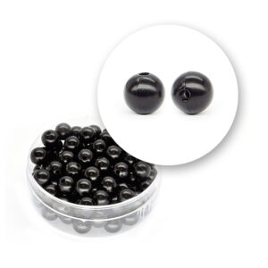 Perle nere tonde (12 grammi) - รธ 6 mm