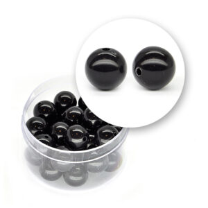 Perle nere tonde (17,3 grammi) - ø 10 mm