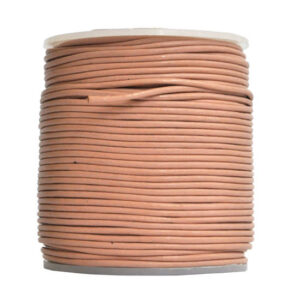 Cordino in cuoio (5 mt) 1,5 mm - Rosa baby