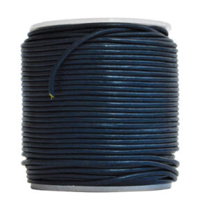 Cordino in cuoio (5 mt) 1,5 mm - Blu avio