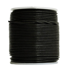 Cordino in cuoio (5 mt) 1,5 mm - Nero