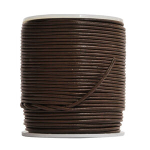 Cordino in cuoio (5 mt) 1,5 mm - Marrone
