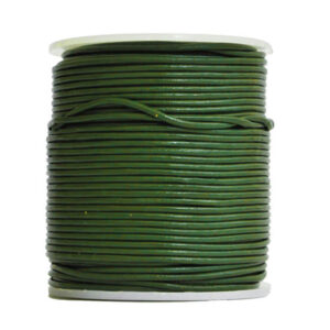 Cordino in cuoio (5 mt) 1,5 mm - Verde prato
