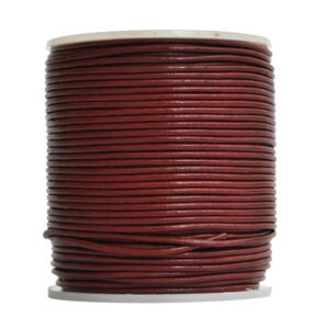 Cordino in cuoio (5 mt) 1,5 mm - Bordeuax