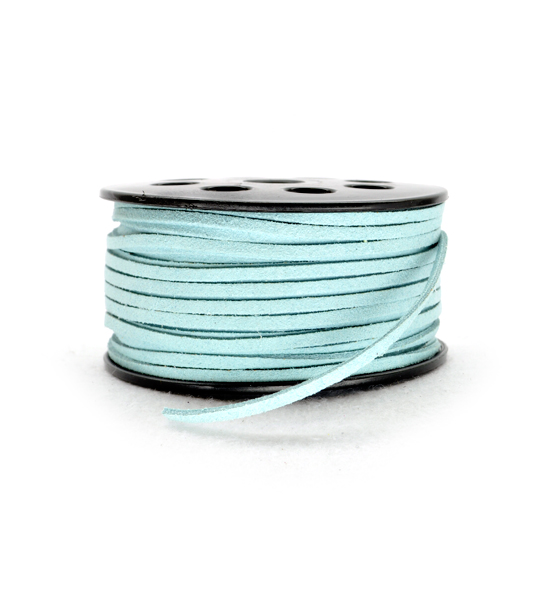 Cordino in scamosciato sintetico (5 metri) 3 mm - Cielo