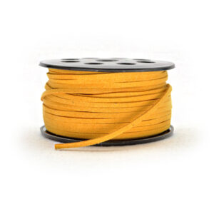 Cordino in scamosciato sintetico (5 metri) 3 mm - Arancio