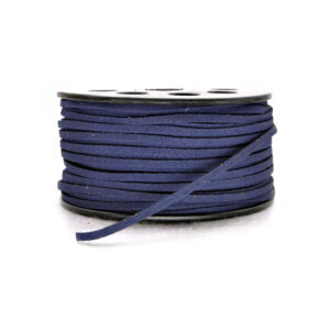 Cordino in scamosciato sintetico (5 metri) 3 mm - Blu
