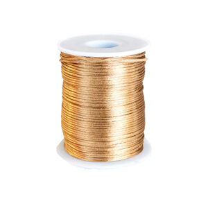 Cordino "simil seta" lucido (10 mt) 1,5 mm - NOCCIOLA