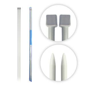 Ferri da maglia in alluminio (2 pezzi) - Ø 2,5 mm