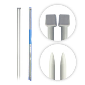 Ferri da maglia in alluminio (2 pezzi) - Ø 3,5 mm