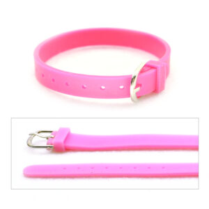 Braccialetto in silicone (1 pz) 8 mm largh. - Rosa