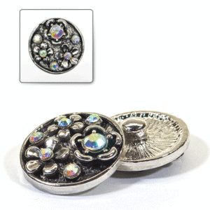 1 pz. Bottone decorativo "Funny" 20 mm - A.B.