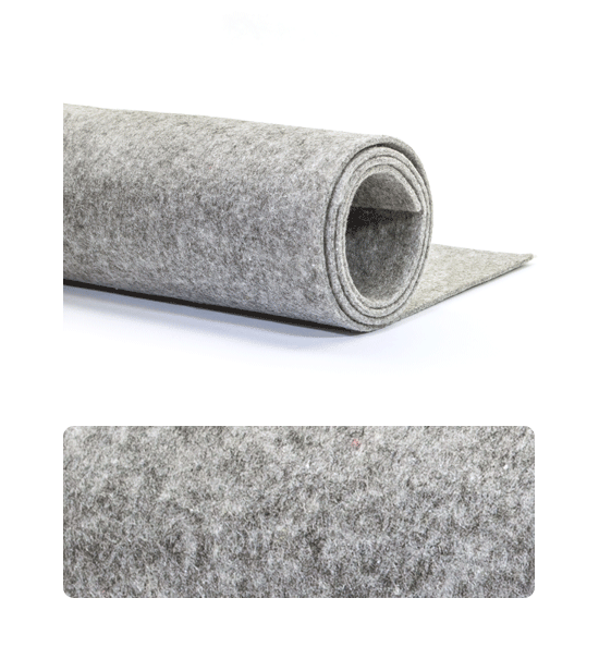 Feltro (Foglio 50x100 cm) 3 mm - Grigio chiaro melange