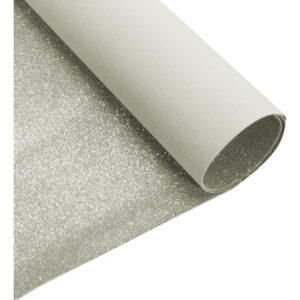 Glitter grana fine (foglio cm 50x70 spesso mm. 0,6) Argento