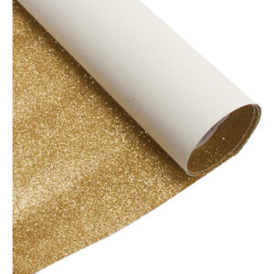 Glitter grana fine (foglio cm 50x70 spesso mm. 0,6) Oro chiaro