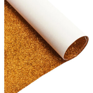 Glitter grana fine (foglio cm 50x70 spesso mm. 0,6) Giallo oro