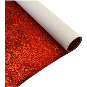 Glitter grana grossa (foglio cm 50x70 spesso mm. 1) - Rosso