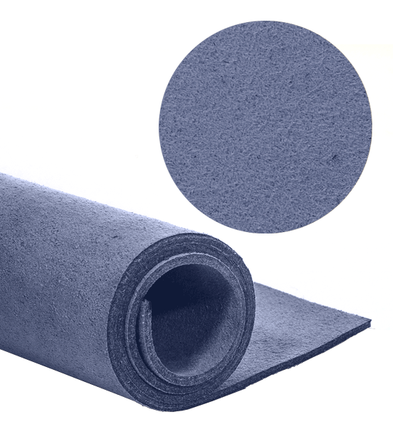 (1 foglio) Similpelle scamosciata 35x29 cm - Blu