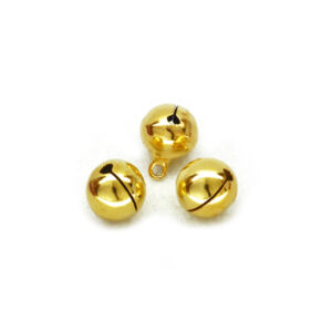 Campanellini natalizi (10 pz), ø 12 mm - Oro