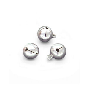 Campanellini natalizi (10 pz), ø 12 mm - Argento