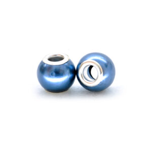 Perla ciambella pastello (2 pezzi) 10x12 mm - Blu avio