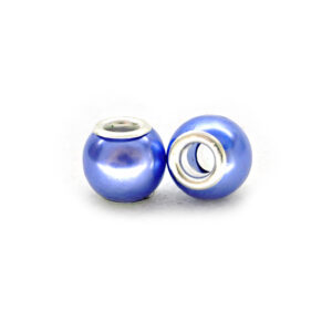 Perla ciambella pastello (2 pezzi) 10x12 mm - Azzurro