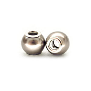 Perla ciambella pastello (2 pezzi) 10x12 mm - Grigio