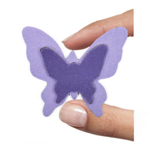 (1 pezzo) Sagoma in neoprene "Farfalla" - Viola e lilla