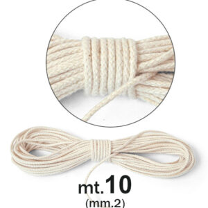 Cordino cotone macramè mm. 2 (mt.10) - Avorio