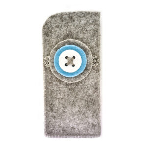 Portaocchiali bottone (Kit fai-da-te) - Grigio