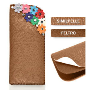 Portaocchiali similpelle (Kit fai-da-te) - Noce