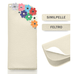 Portaocchiali similpelle (Kit fai-da-te) - Avorio