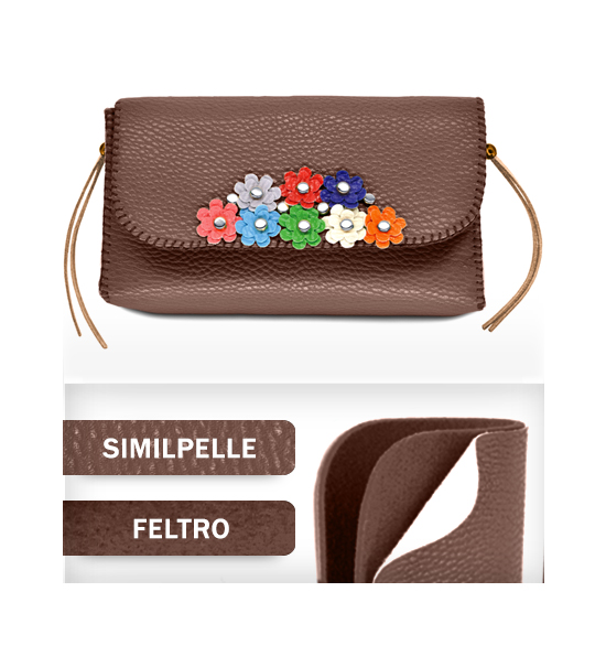 Pochette piccola (Kit fai-da-te) - Marrone
