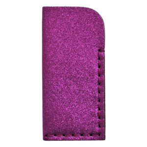 Bustina occhiali glitter e feltro (Kit fai-da-te) - Fuxia
