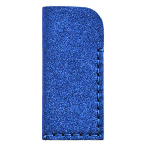 Bustina occhiali glitter e feltro (Kit fai-da-te) - Blu