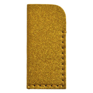 Bustina occhiali glitter e feltro (Kit fai-da-te) - Oro