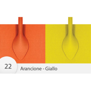 Manici Neoprene per borsa cm. 65 circa - col. Arancio-Giallo