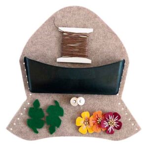 Kit Astuccio porta occhiali - Nocciola Melange