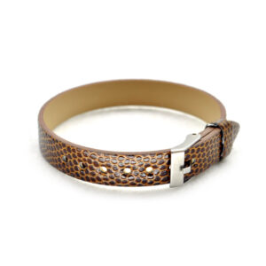Bracialletto in similpelle (1 pz) 10 mm largh. - Marrone