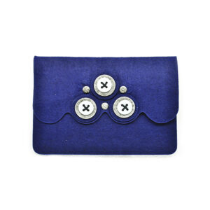 Astuccio porta tablet bottone (Kit fai-da-te) - Blu