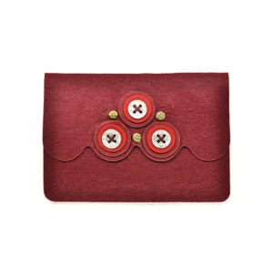 Astuccio porta tablet bottone (Kit fai-da-te) - Bordeaux