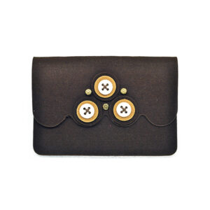 Astuccio porta tablet bottone (Kit fai-da-te) - Marrone