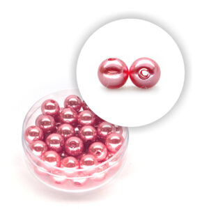 Perla pastello (10 g circa) 8 mm ø - Rosa antico