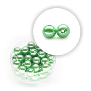 Perla pastello (10 g circa) 8 mm ø - Verde pallido