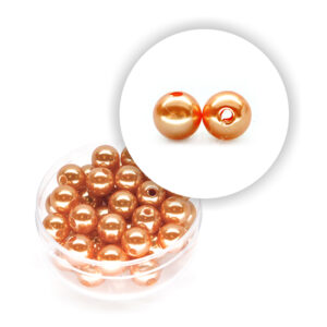 Perla pastello (10 g circa) 6 mm ø - Arancio salmone