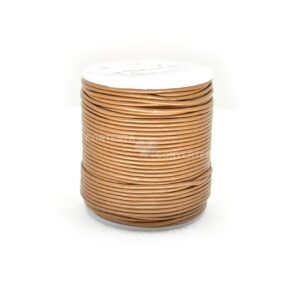 Cordino in cuoio (5 mt) 1 mm - Tabacco