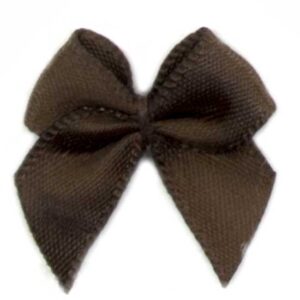 Fiocchetto raso tinta unita (Pz. 2) - Marrone